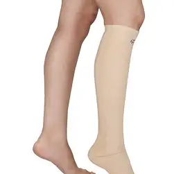 leg below knee closed toe